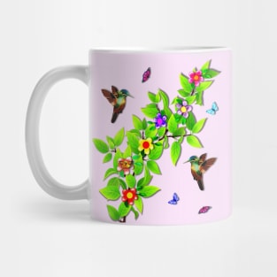 Hummingbirds and Butterflies Mug